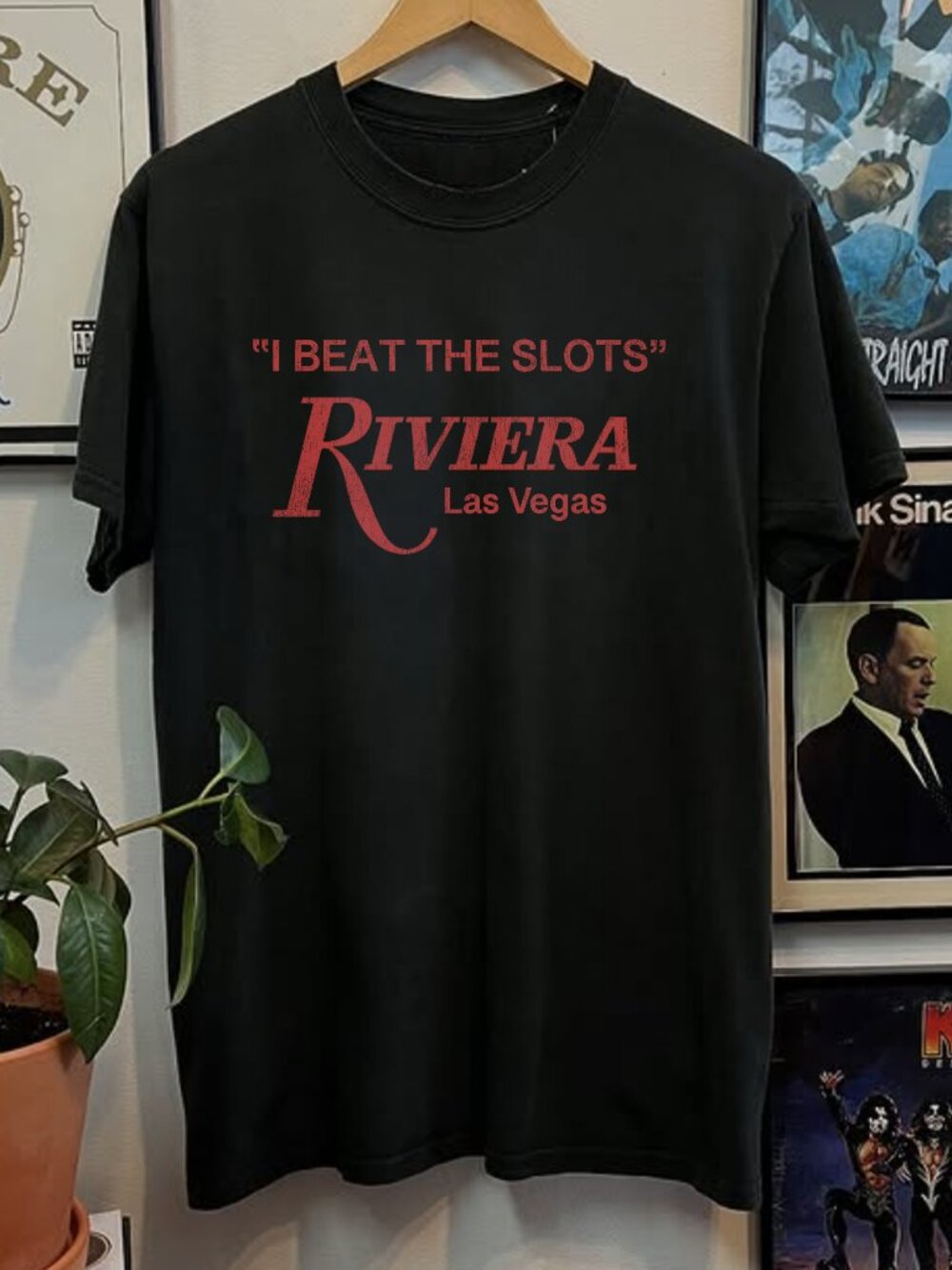 Rare Riviera Hotel  Casino Washed Black Tee